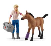 Schleich Visite médicale de la jument et du poulain