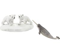 Schleich 42531 Glissade des Ours Polaires, dès 3 Ans, Wild Life - Coffret, 18,9 x 5,2 x 11,3 cm