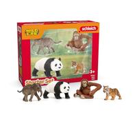 Schleich 42721 Wild Life Asie Set de démarrage, dès 3 Ans, Wild Life - Figurine, 25 x 8 x 19 cm
