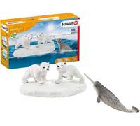 Schleich 42531 Glissade des Ours Polaires, dès 3 Ans, Wild Life - Coffret, 18,9 x 5,2 x 11,3 cm