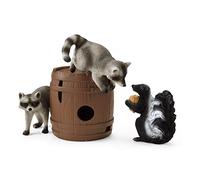 Schleich Wild Life | Jeux rigolos avec la Noix 42532 | 6 pièces | Coffret de jeu à partir de 3 ans | coffret avec figurines, nombreuses fonctions et accessoires
