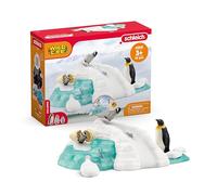 Schleich Coffret Figurines Wild Life 42661 – 14 pièces: 3 pingouins, 2 poissons, dès 3 ans