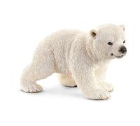 SCHLEICH Wild Life Polar Bear Cub Walking Toy Figure (14708)