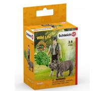 Schleich Wild Life Ranger en Intervention avec bébé rhinocéros 42428