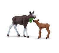 Schleich Wild Life Vache d'élan avec veau 42603