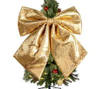 Schleife Für Den Weihnachtsbaum | S Großes Handgefertigtes Glitzer