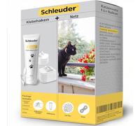 Schleuder Filet Chat Balcon, Filet Balcon Chat 10 x 3m + Crochet Adhésif, Protection Balcon Chat Renforcé par Fil Métallique, Résistant aux Griffes et aux morsures, Filet de Protection Chat