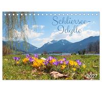 Schliersee-Idylle (Tischkalender 2027 DIN A5 quer), CALVENDO Monatskalender: Idyllische Landschafts-Impressionen rund um den Schliersee