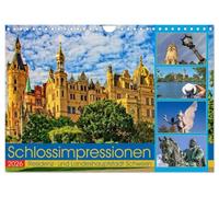 Schloss Impressionen - Residenz- und Landeshauptstadt Schwerin (Wandkalender 2026 DIN A4 quer), CALVENDO Monatskalender: Schloss Schwerin - ... und Kultur voller Charme und Zauber wirken.