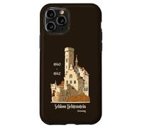 Schloss Lichtenstein, Allemagne, Dessin à la Main Coque pour iPhone 11 Pro