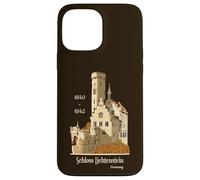 Schloss Lichtenstein, Allemagne, Dessin à la Main Coque pour iPhone 13 Pro Max