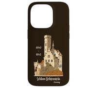Schloss Lichtenstein, Allemagne, Dessin à la Main Coque pour iPhone 14 Pro