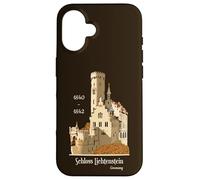 Schloss Lichtenstein, Allemagne, Dessin à la Main Coque pour iPhone 16