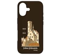 Schloss Lichtenstein, Allemagne, Dessin à la Main Coque pour iPhone 17