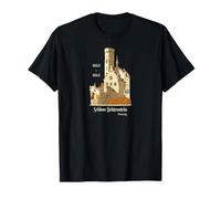 Schloss Lichtenstein, Allemagne, Dessin à la Main T-Shirt