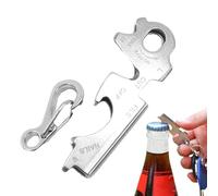 -Schlüsselanhänger - 8-en-1 Mini Edelstahl Werkzeug Mit Schraubendreher, Flaschenöffner, Schraubenschlüssel Und Lineal | Tragbares Taschenwerkzeug Für Outdoor Camping Wandern Reisen Alltag Pr