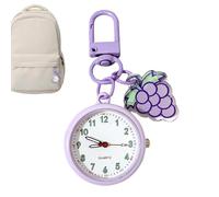 Schlüsselanhänger Uhr - ABS Acryl Eisen 2.2x6.5cm Leicht | Leuchtendes Modeaccessoire Mini-Uhr als Cartoon-Taschenanhänger with Nachtleucht Funktion, Uhr Schlüsselanhänger, Rucksack Accessoire