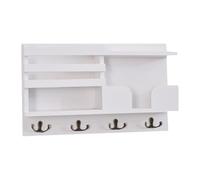 Schlüsselaufhänger-Wandhalterung, Eingangshaken Mit Ablage, Schwebende Holzregale Mit, Wand-Organizer Mit, Eingangsregal, Schlüsselhalter, Bauernhaus-Dekoration Für Zuhause, Business, Hote