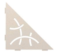 Schluter étagère courbe 21x21cm ivoire ses1d6tsi