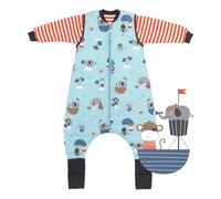 schlummersack Gigoteuse pour bébé toute l'année 2,5 tog (isolation) - Certifié Öko-Tex Standard 100 - Avec pieds - Poignets allongés - Avec manches - Gigoteuse pour bébé, Pirate, 60