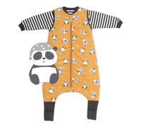 schlummersack Slumbersac gigoteuse à pieds bébé 4 saisons 2.5 Tog 80cm à manches longues amovibles, Panda | Gigoteuse avec jambes et couvre-pieds pour bébé de 80 à 90 cm
