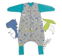 schlummersack Slumbersac gigoteuse à pieds bébé 4 saisons en Modal 2.5 Tog 70 cm à manches longues amovibles, Dinosaure | Gigoteuse avec jambes et couvre-pieds pour bébé de 70 à 80 cm