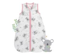 schlummersack Slumbersac gigoteuse été pour bébé 0.5 Tog 90 cm en mousseline de bambou, douce et légère, Koala | Turbulette été non rembourrée idéale durant les nuits chaudes pour bébé 6-18 mois