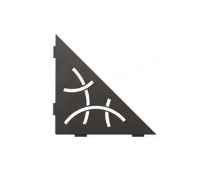 Schluter étagère courbe 21x21cm anthracite foncé ses1d6tsda