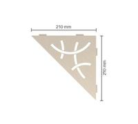 Schluter étagère courbe 21x21cm ivoire ses1d6tsi