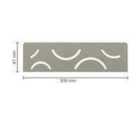 Schluter étagère courbe 30x8,7cm gris pierre sns1d6tssg
