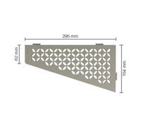 Schluter étagère florale 15,4x29,5cm gris pierre ses3d5tssg