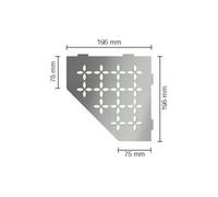 Schluter Shelf Accessoires - acier inoxydable brossé ses2d5eb