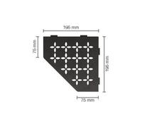 Schluter Shelf Accessoires - Revêtement structuré anthracite foncé ses2d5tsda