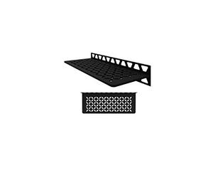 Schluter SWS1D Étagère murale rectangulaire Convient pour douches et cuisines 28,9 à 43,6 cm de long, motif floral, aluminium