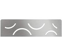 Schluter Systems Étagères de douche, tous les modèles | 4 mm d'épaisseur, design incurvé, matériau en acier inoxydable, finition en acier inoxydable brossé - SNS1D6EB
