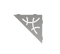 Schluter Systems Kerdi-Line SES1D6TSSG Étagère d'angle triangulaire avec design incurvé Gris pierre