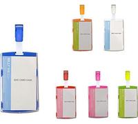 Schmalz 50 Pièces Compartiment pour Cartes Billy avec Plastique Agrafe en Plastique Rigide pour Porte de Sortie Cartes de Crédit Dienstausweise EC Cartes Carte Bancaire Gesundheitskarten - Bleu