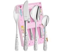 Schmalz Couverts pour enfant en forme de dôme, princesse, 4 pièces, personnalisables, pour garçon et fille, pour naissance, baptême