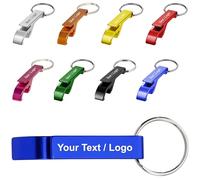 Schmalz® Lot de 50 porte-clés avec décapsuleur personnalisé en aluminium avec gravure (50)