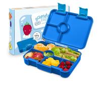 schmatzfatz Boîte à repas Lite pour enfants - Boîte à bento légère avec 4 à 6 compartiments, en Tritan sans BPA, étanche et lavable au lave-vaisselle, pour l'école, la crèche et les sorties
