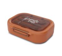 Klarstein Schmatzfatz Boite Repas À Compartiment - Boite Bento Hermétique Sans BPA, 3 Compartiments, Couverts Inclus, Compatible Lave-Vaisselle, Tritan Durable, Design Coloré, Orange