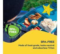 schmatzfatz by Lite Boîte à repas 6 compartiments 20,8 x 4,5 x 15 cm (LxHxP) Tritan extra léger sans BPA