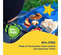 schmatzfatz Lite Boîte à déjeuner pour enfant avec compartiments, sans BPA, boîte à repas pour enfants, boîte à déjeuner pour filles et garçons, boîte à goûter