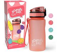 schmatzfatz Gourde Enfant 350 ml - Étanche avec Fermeture 1-Clic, Tritan Sans BPA et Sans Goût, Infuseur à Fruits, Anse de Transport, pour Crèche et Maternelle, Compatible Boissons Gazeuses