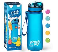 schmatzfatz Gourde Enfant 500 ml - Étanche et Sans BPA, avec Infuseur à Fruits, Design Transparent, pour le Sport, la Randonnée, l'École et la Salle de Sport