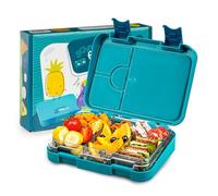 schmatzfatz Junior Boîte Repas Enfant - Lunch Box Bento avec Bac Amovible 4 ou 6 Compartiments, Étanche, sans BPA & Lavable au Lave-Vaisselle, pour l'École & la Crèche