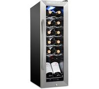 SCHMÉCKÉ Refroidisseur de vin de 12 bouteilles avec cadenas - Grande cave non encastrée pour vin rouge, blanc, champagne ou mousseux - Réfrigérateur numérique avec contrôle de température 41f-64f