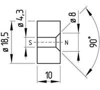 Schmersal Interrupteur Électronique BP 10 Accessoires pour Position ON-OFF-ON 1A Touch 1 Unité