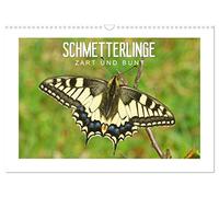 Schmetterlinge: zart und bunt (Wandkalender 2026 DIN A3 quer), CALVENDO Monatskalender: Das Glück ist wie ein Schmetterling