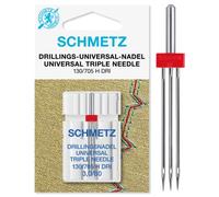 SCHMETZ | 1 Aiguille pour machine à coudre | Triple Universal | 130/705 H DRI 3.0 | Grosseur 3.0/80